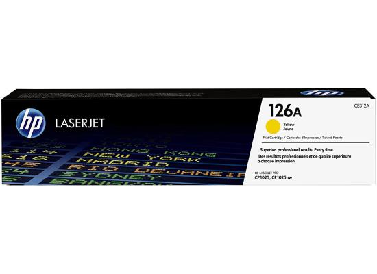 HP 126A Original LaserJet Toner Cartridge (CE310A) Yellow